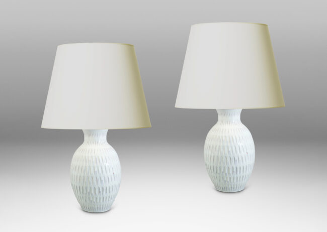 Gallery BAC Anna-Lisa Thomson Sculptural pair of tall table lamps