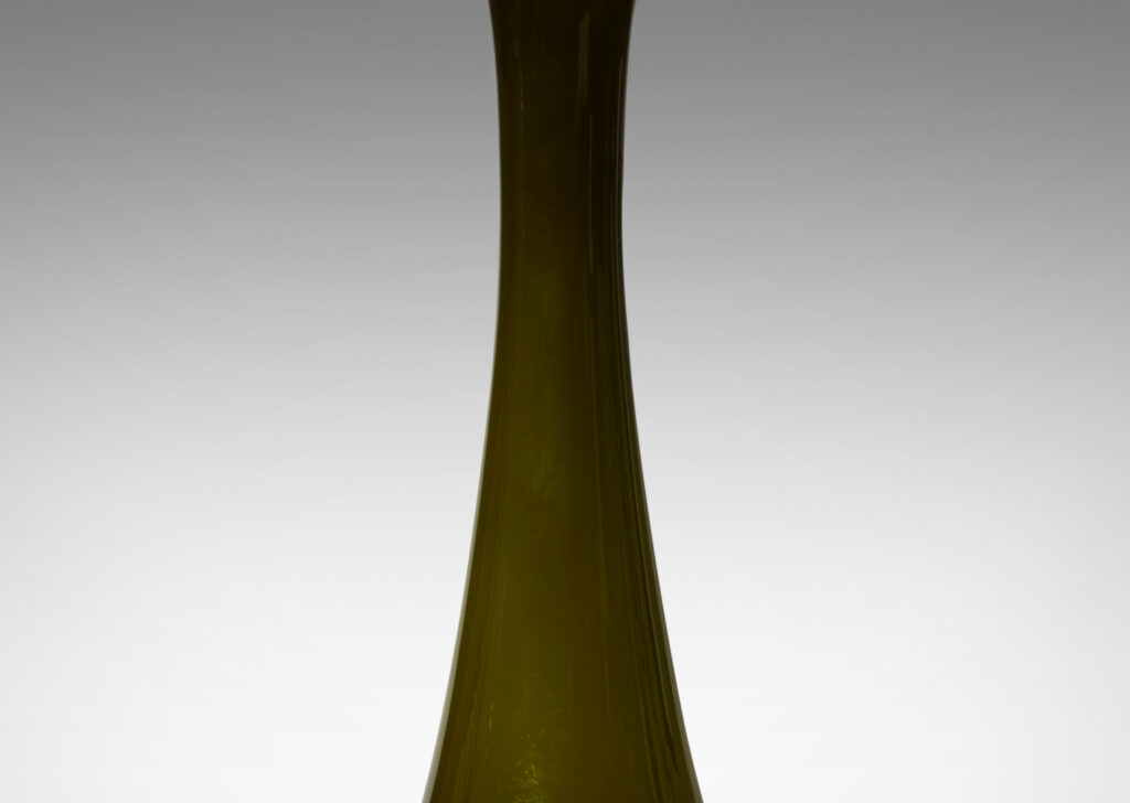 Gallery BAC olive-hued glass with oak stopper