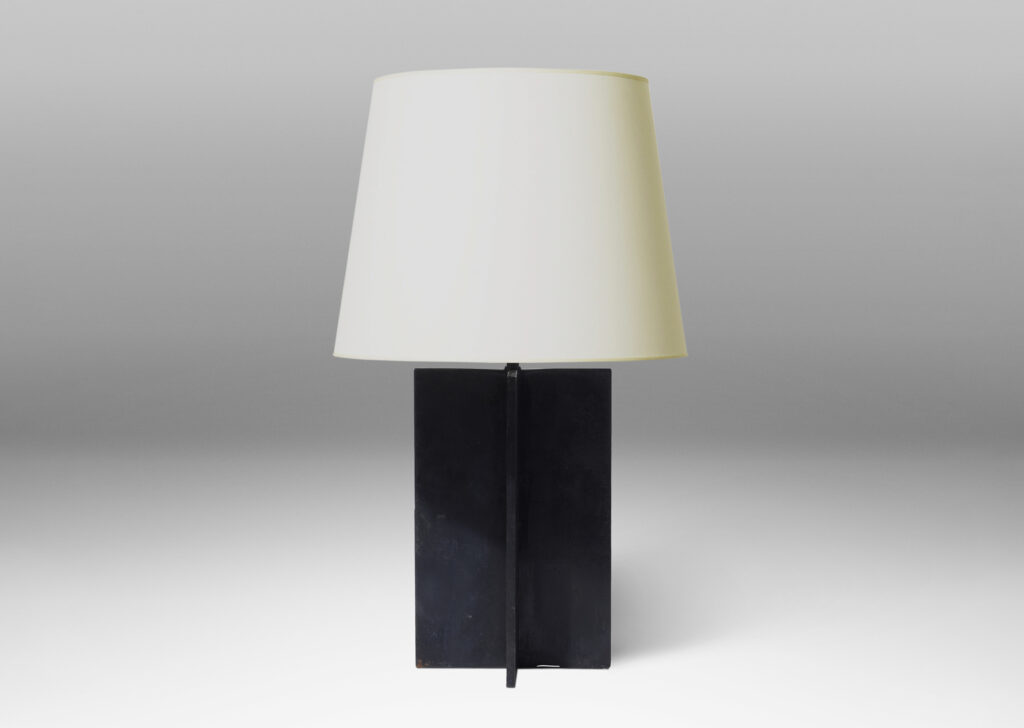 Gallery BAC “Crosspiece” table lamps in painted iron