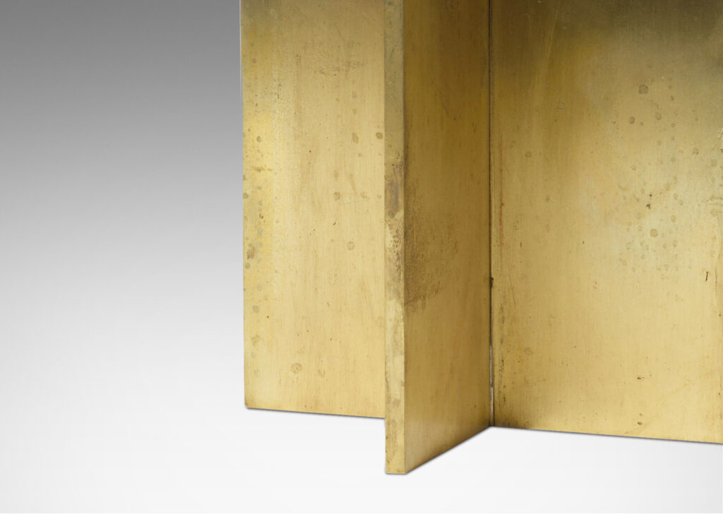 Gallery BAC table lamps in cast brass