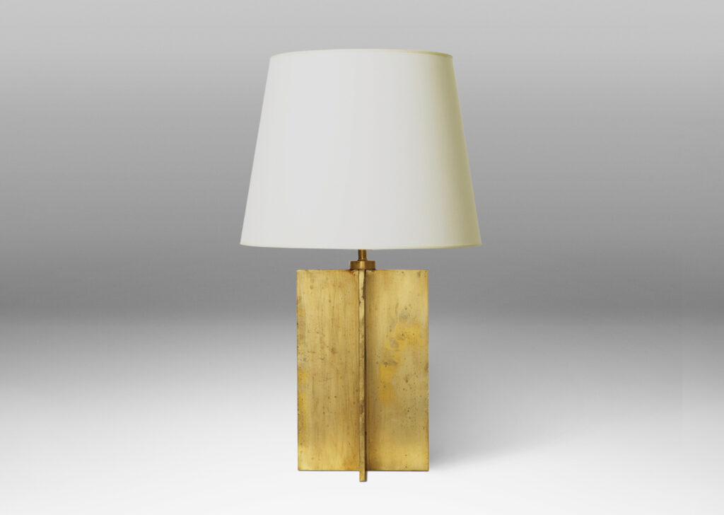 Gallery BAC table lamps in cast brass