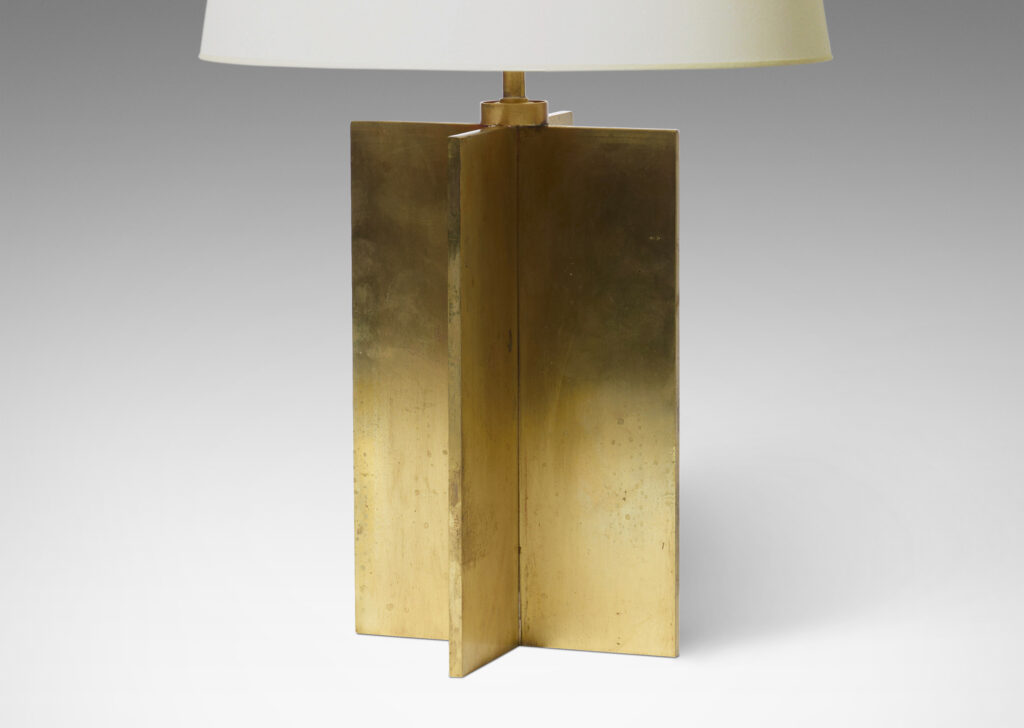 Gallery BAC table lamps in cast brass