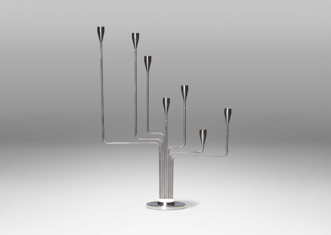 Gallery BAC “Ursus Major” candelabra in stainless steel