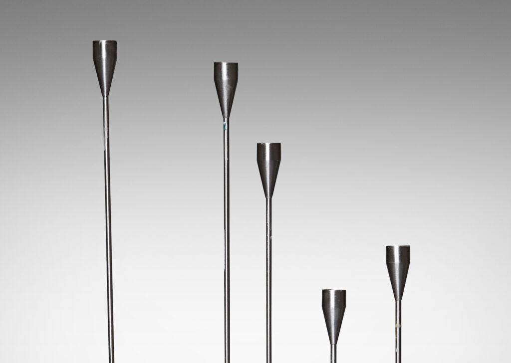 “Ursus Major” candelabra in stainless steel