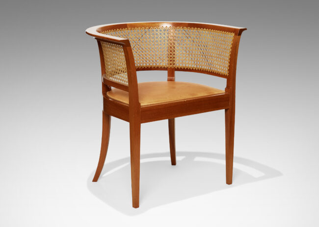 Gallery BAC armchair in blond mahogany