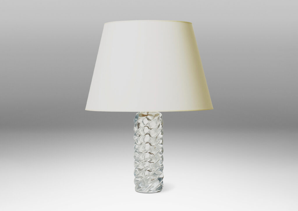 Gallery BAC columnar forms encircled with lyrical spirals, hand-formed crystal