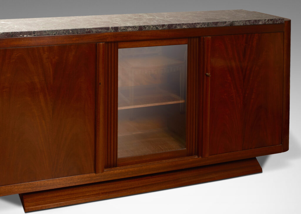 Gallery BAC sideboard in rosewood with original marble top