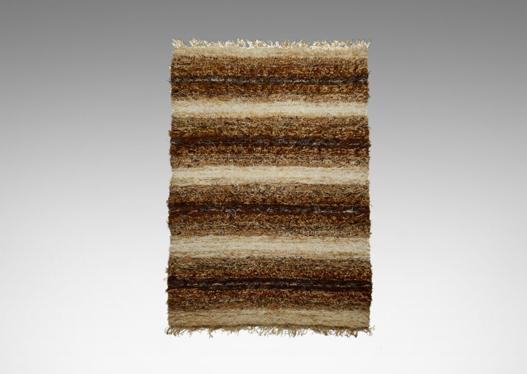 Gallery BAC ombré stripes, hand-woven using rya technique