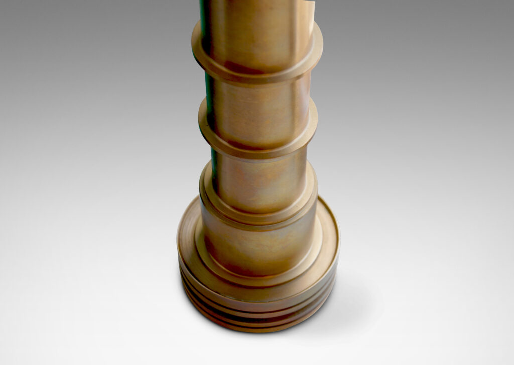 Gallery BAC columnar form on a tiered disk base