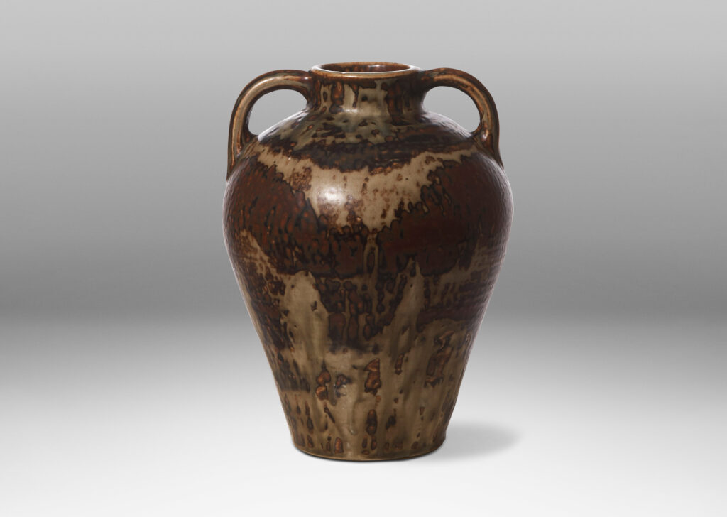 Gallery BAC Amphora-form vase in stoneware with spectacularly rendered “Sung”