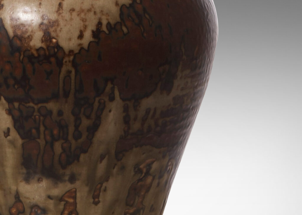 Gallery BAC Amphora-form vase in stoneware with spectacularly rendered “Sung”