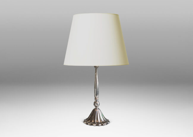 Gallery BAC fluted stand and flaring base resembling a pleated tassel