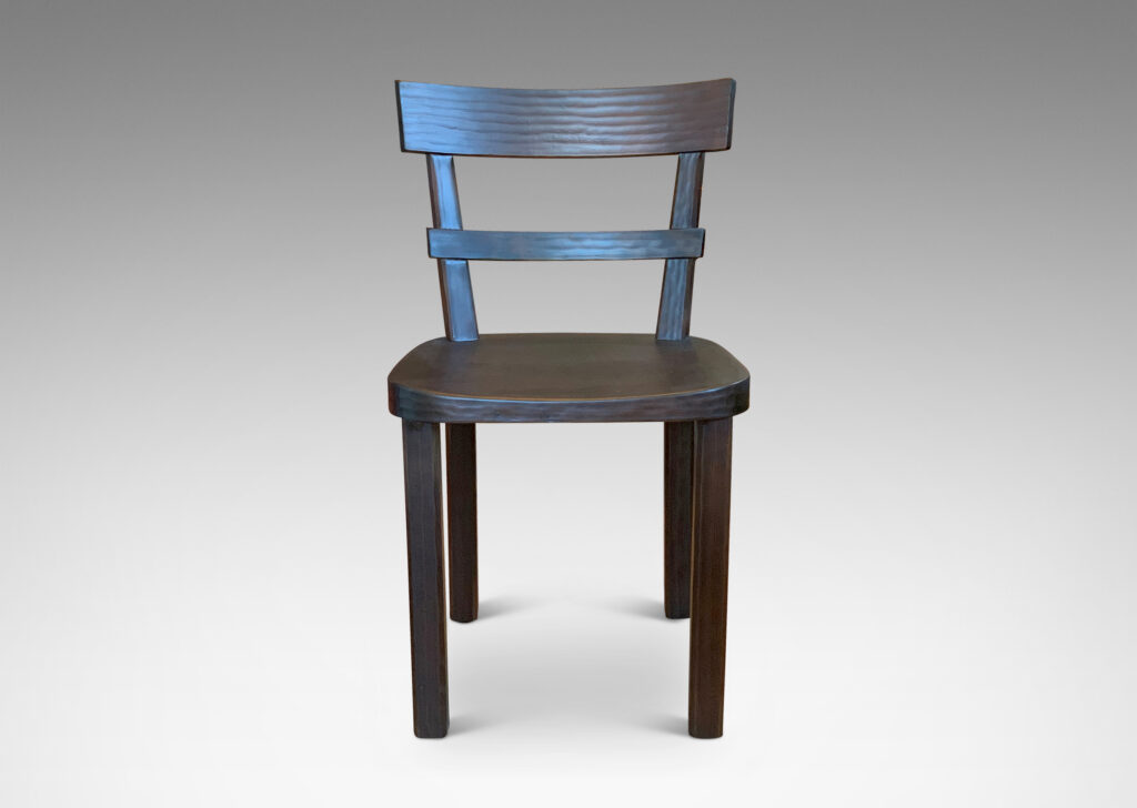 Gallery BAC side/dining chairs with shallow gouging pattern attributed to Axel Einar Hjorth