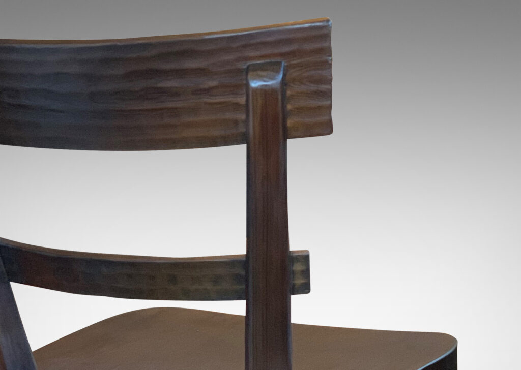 Gallery BAC side/dining chairs with shallow gouging pattern attributed to Axel Einar Hjorth