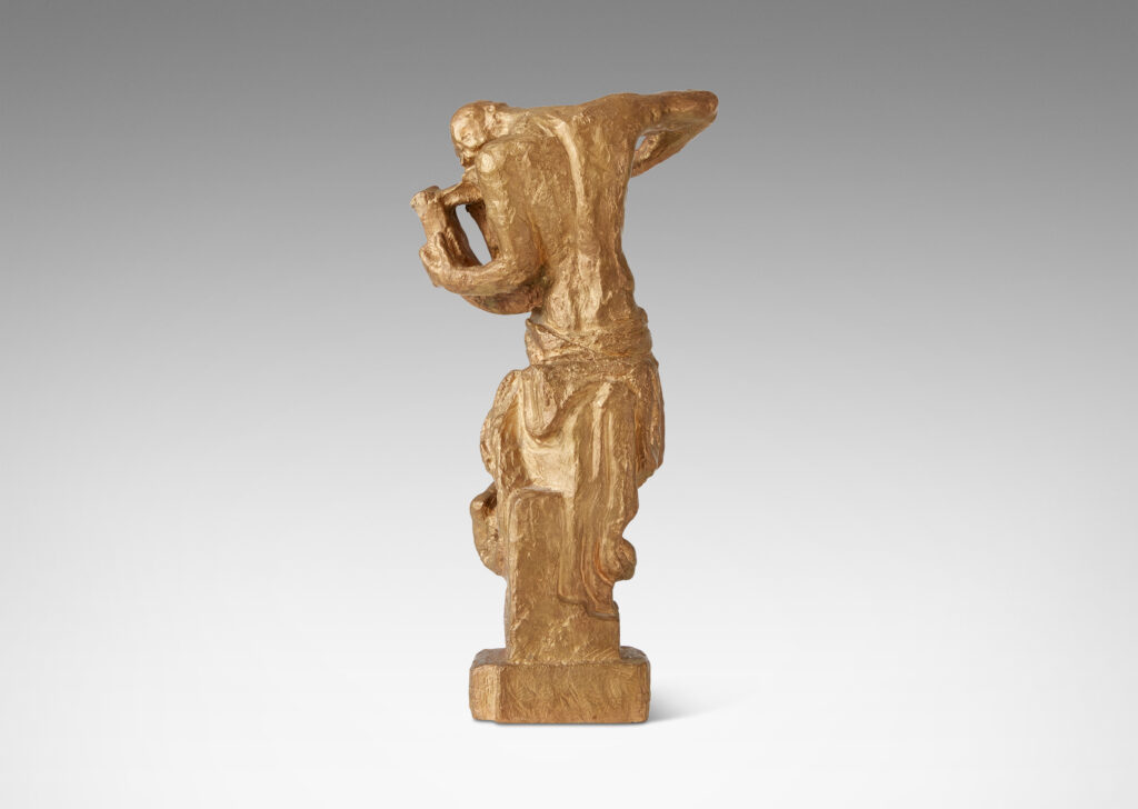 Gallery BAC male figure with a lyre; gilded bronze