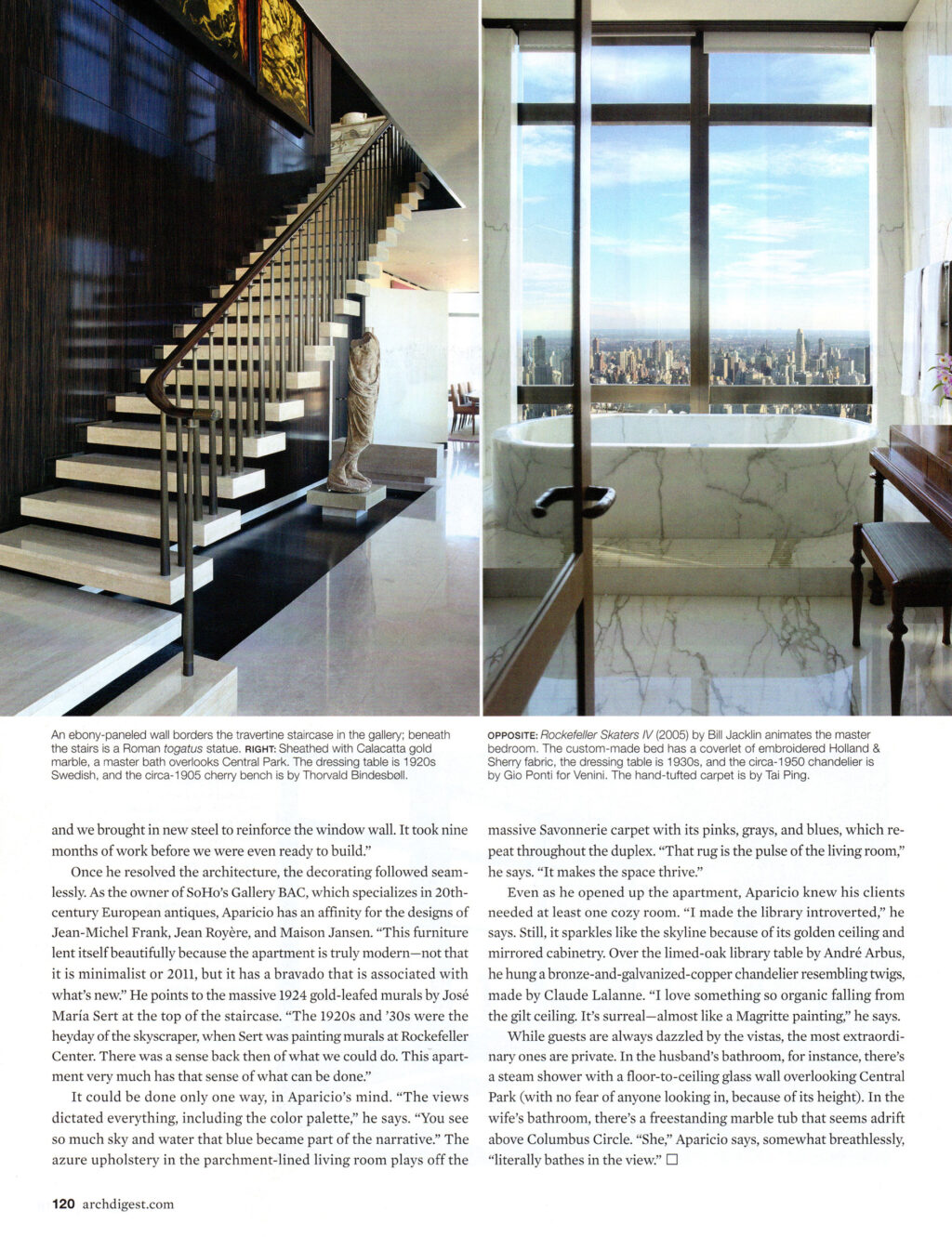 Gallery BAC seen on Architectural Digest