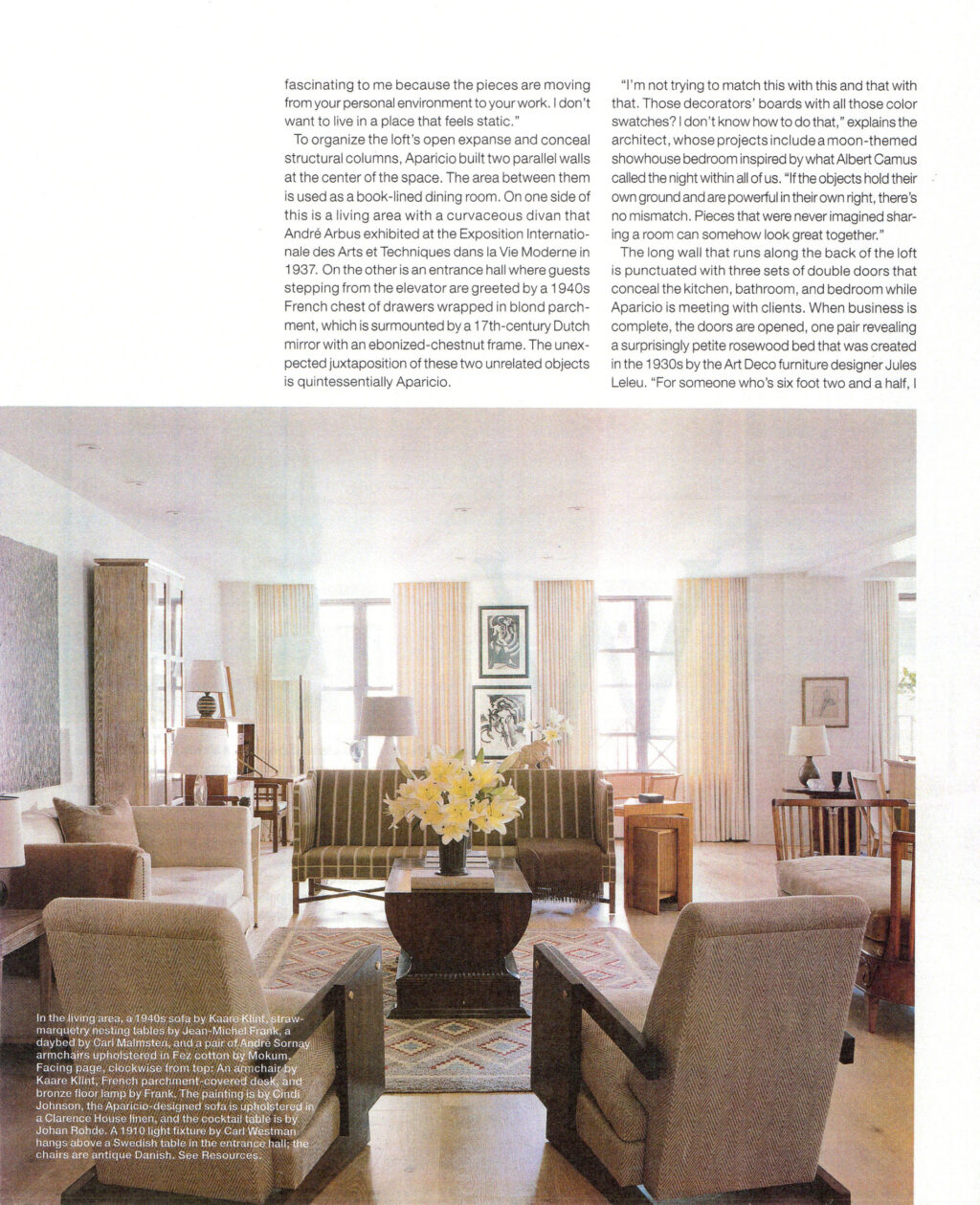 Gallery BAC seen on Elle Decor