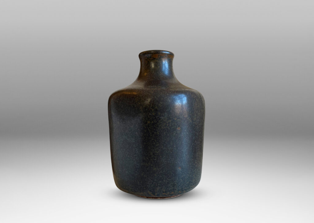 Gallery BAC angular jug form in green-brown glaze