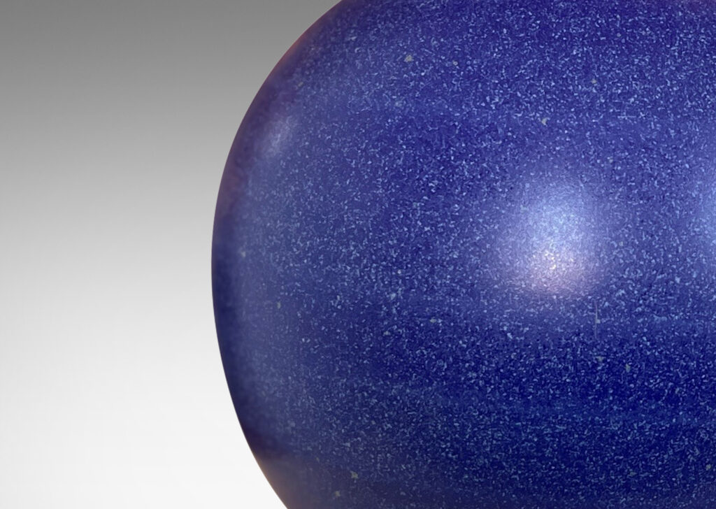 Gallery BAC globe form in a lapis blue glaze