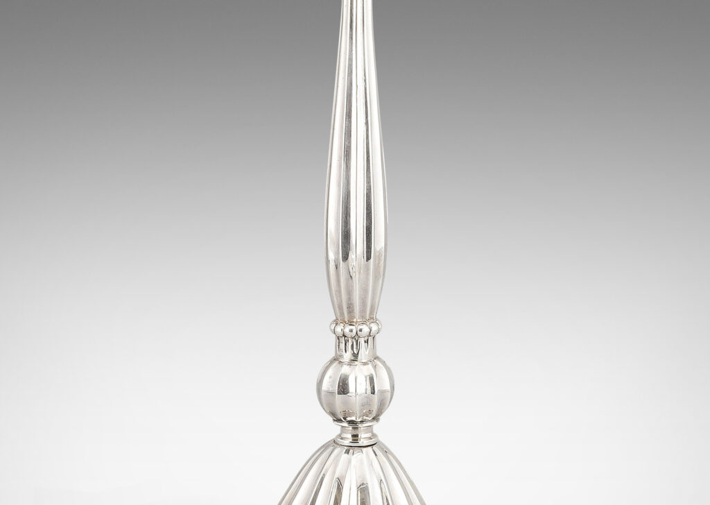 Gallery BAC tassel-like fluted form with fob cinch and flared base