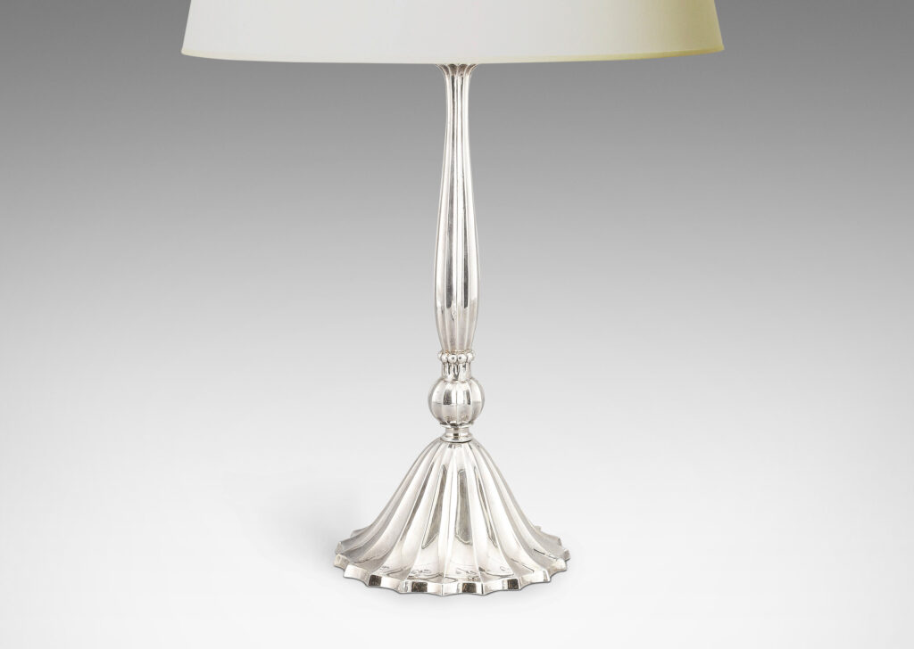 Gallery BAC tassel-like fluted form with fob cinch and flared base