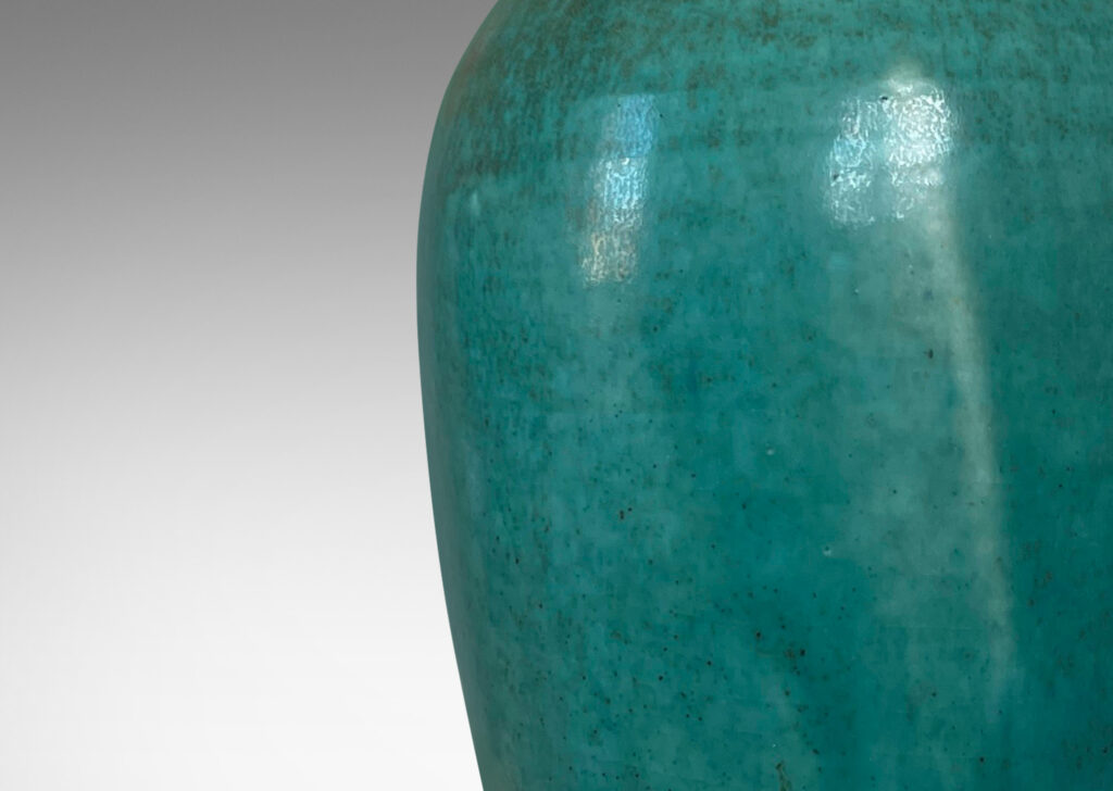 Gallery BAC legant tapered form in a saturated turquoise glaze