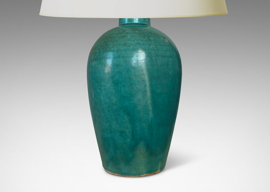 Gallery BAC legant tapered form in a saturated turquoise glaze