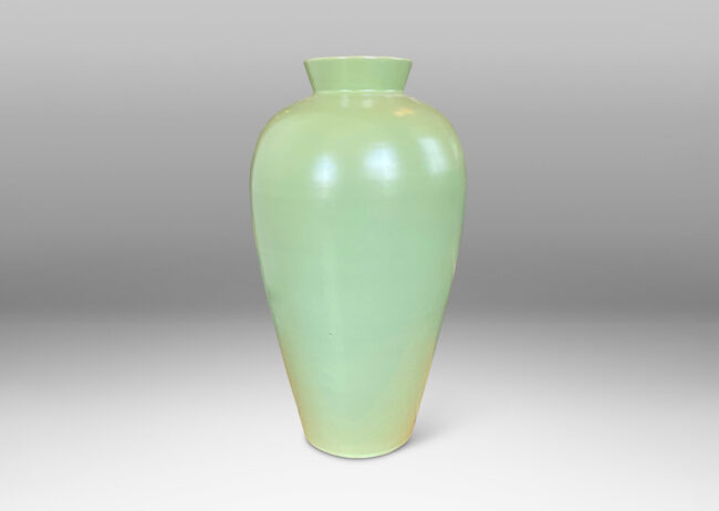 Gallery BAC having a tall tapering form in a luminous celadon glaze