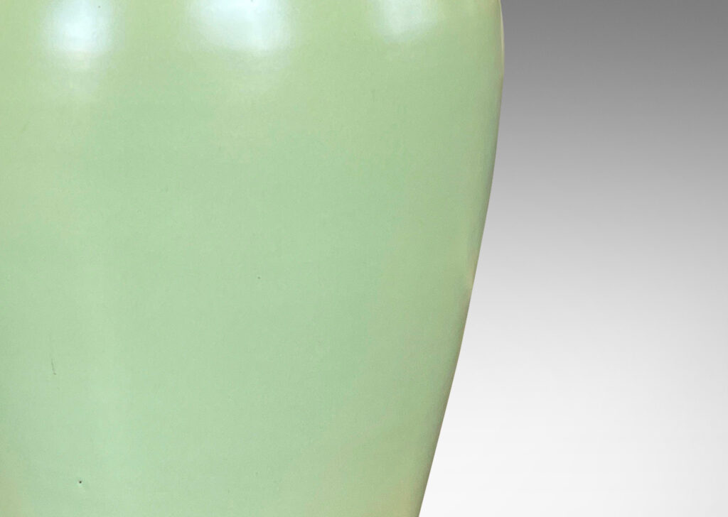 Gallery BAC having a tall tapering form in a luminous celadon glaze