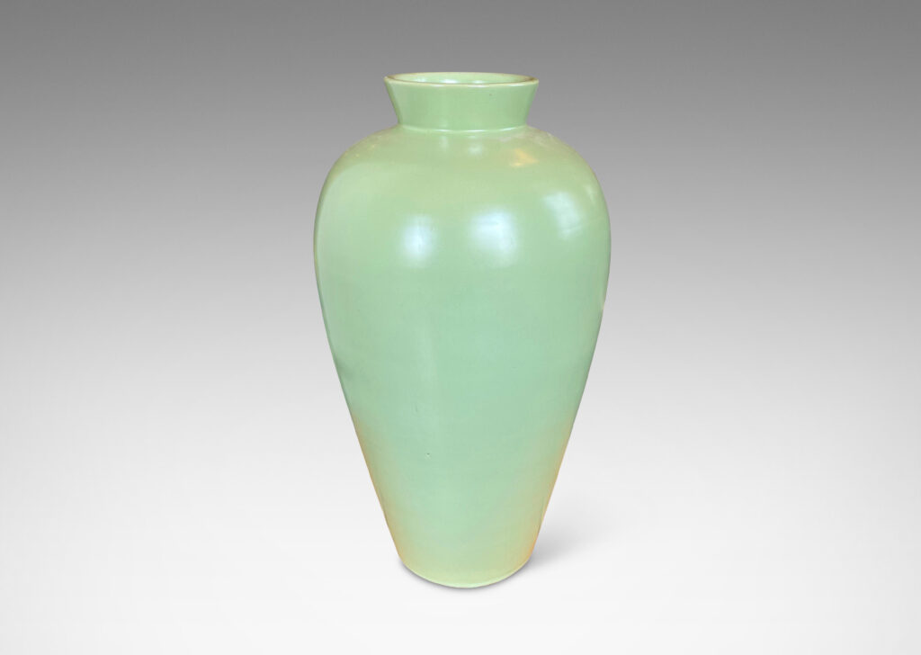 Gallery BAC having a tall tapering form in a luminous celadon glaze