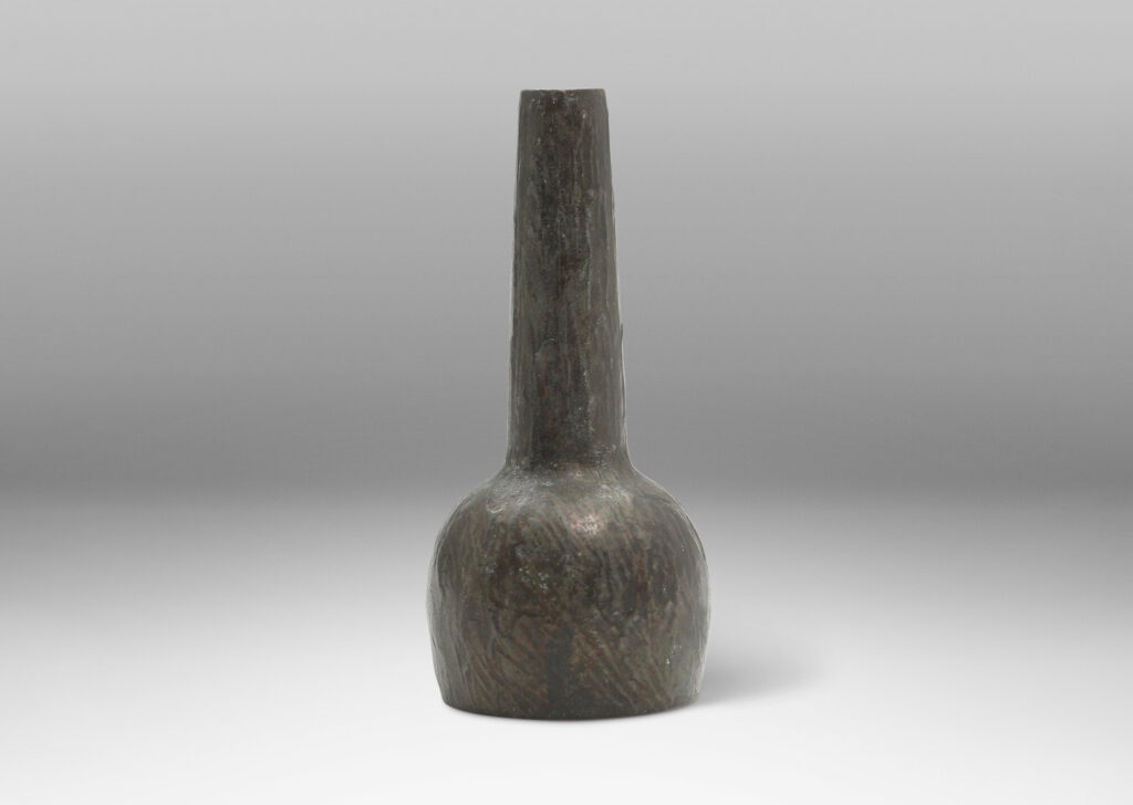 Gallery BAC demi-ovoid form with tall neck, encircled in an organically modeled texture