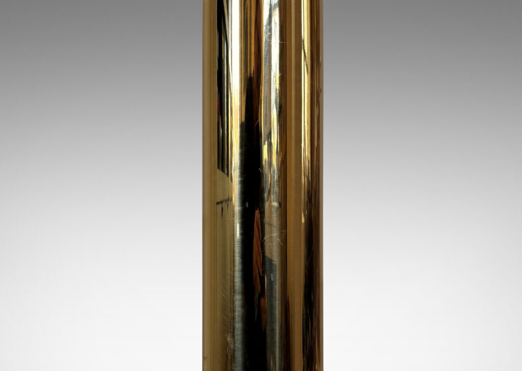 Gallery BAC tall slim cylindrical forms; brass