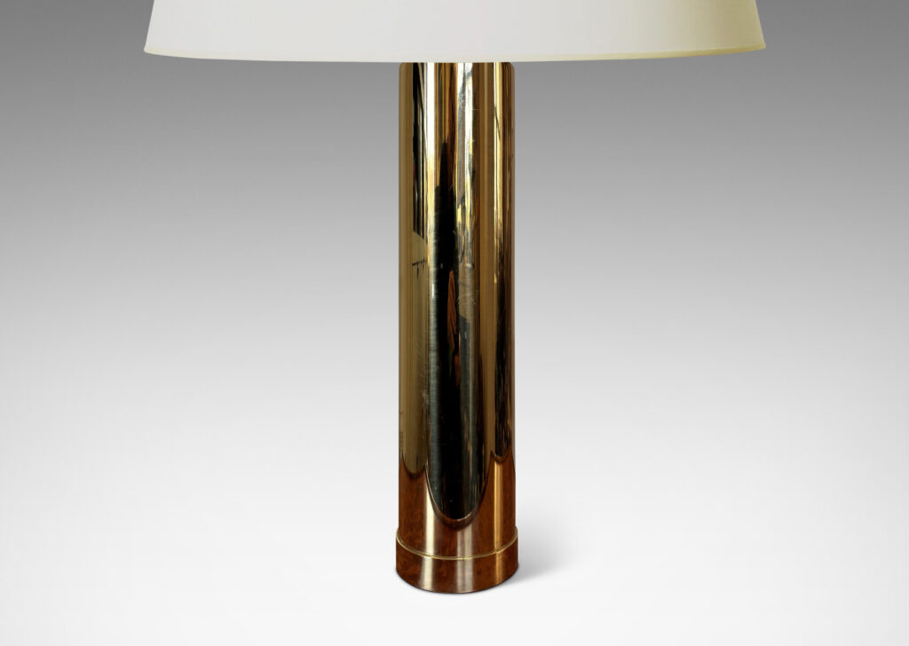 Gallery BAC tall slim cylindrical forms; brass