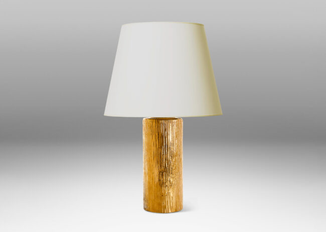 Gallery BAC tree-like organic texture with gold finish; mold-blown glass