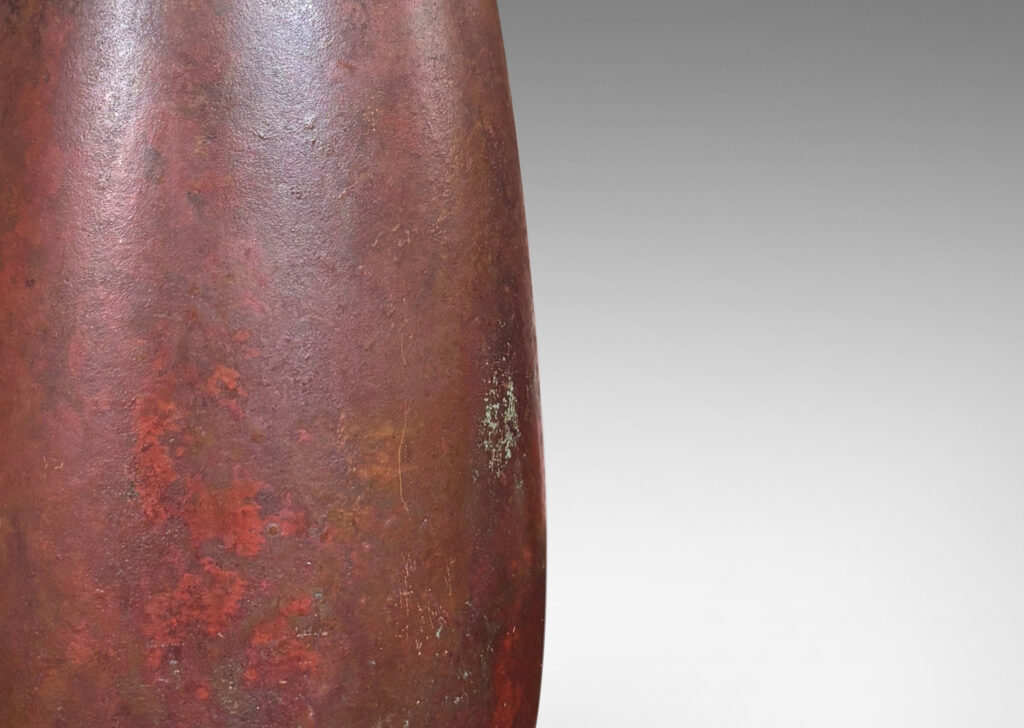Gallery BAC apered ovoid form with a wonderful warm coppery brown patination