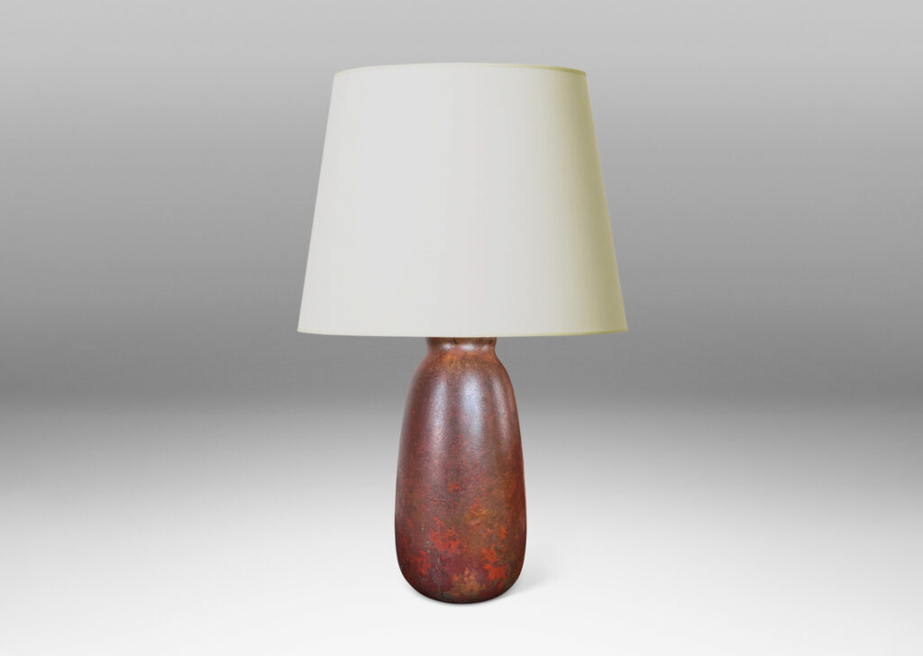 Gallery BAC apered ovoid form with a wonderful warm coppery brown patination
