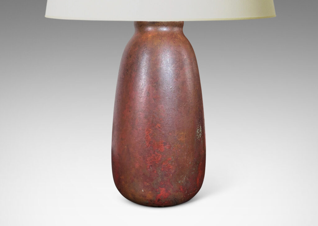 Gallery BAC apered ovoid form with a wonderful warm coppery brown patination