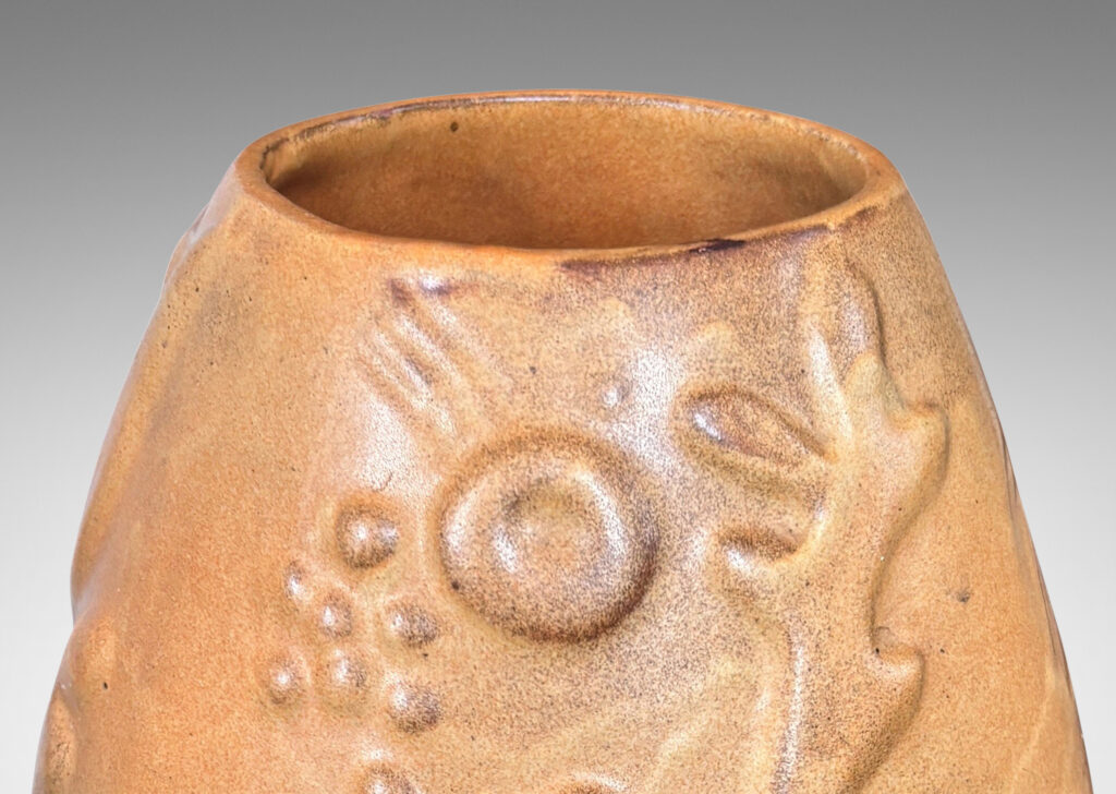 Gallery BAC upward tapering ovoid form with playful reliefs of marine flora and fauna