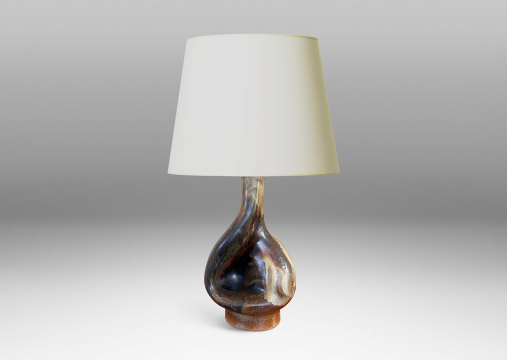 Gallery BAC organically modeled forms, glazed in brown, ivory and light gray