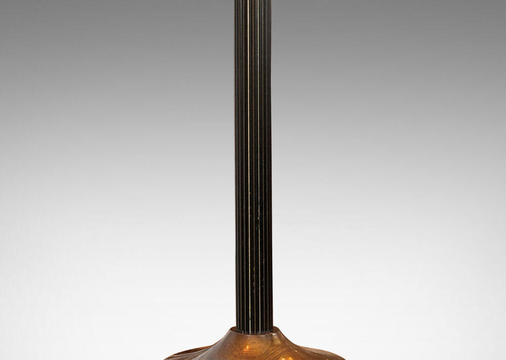 Gallery BAC fluted stands, sculpted round plinths, and feet with anthemion motifs