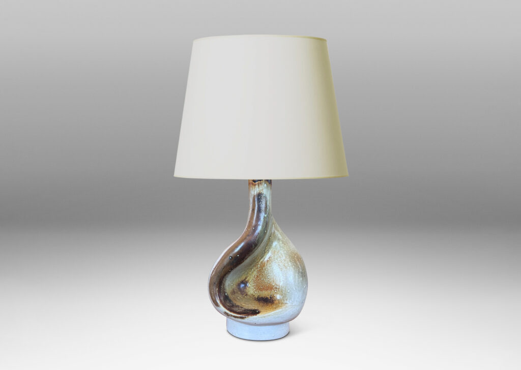 Gallery BAC organically modeled forms, glazed in white and light brown