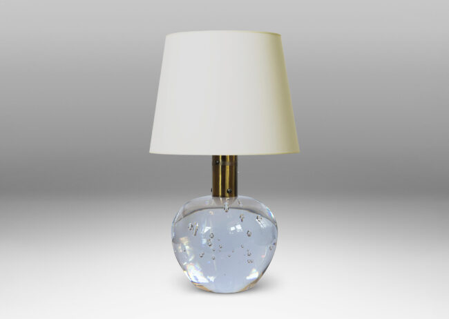 Gallery BAC globe form with lyrical engaged bubbles; crystal and brass