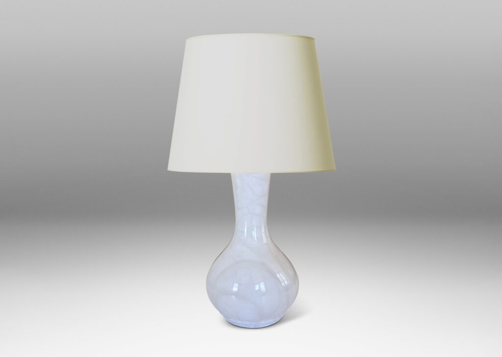 Gallery BAC vase-like forms in solid turned white marble with pale veining