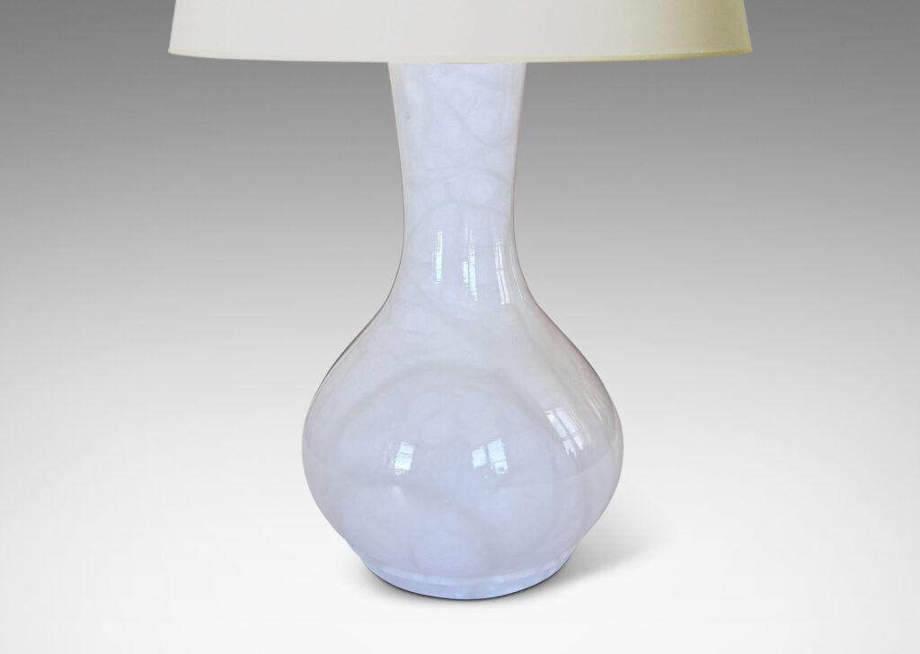 Gallery BAC vase-like forms in solid turned white marble with pale veining