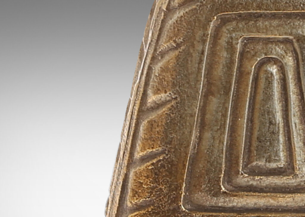 Gallery BAC triangular flared bases with geometric reliefs, and ringed bobèches