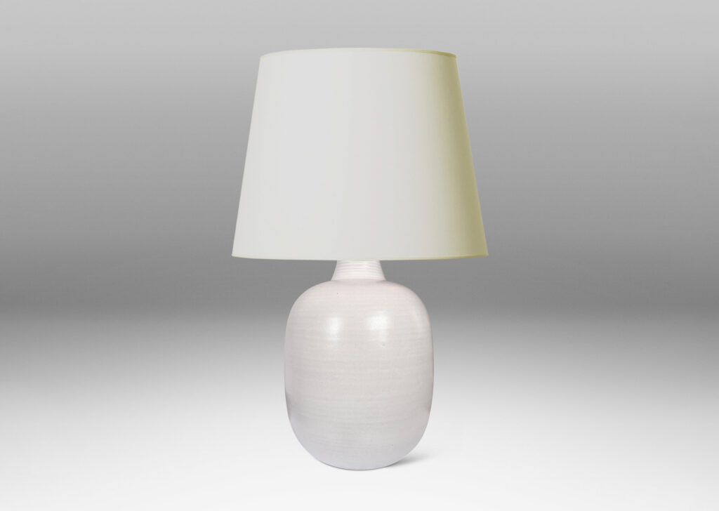 Gallery BAC stout ovoid form glazed in a satin finish white