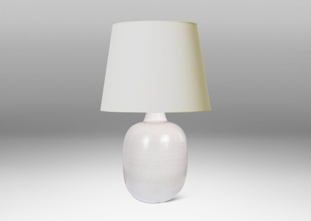 Gallery BAC stout ovoid form glazed in a satin finish white
