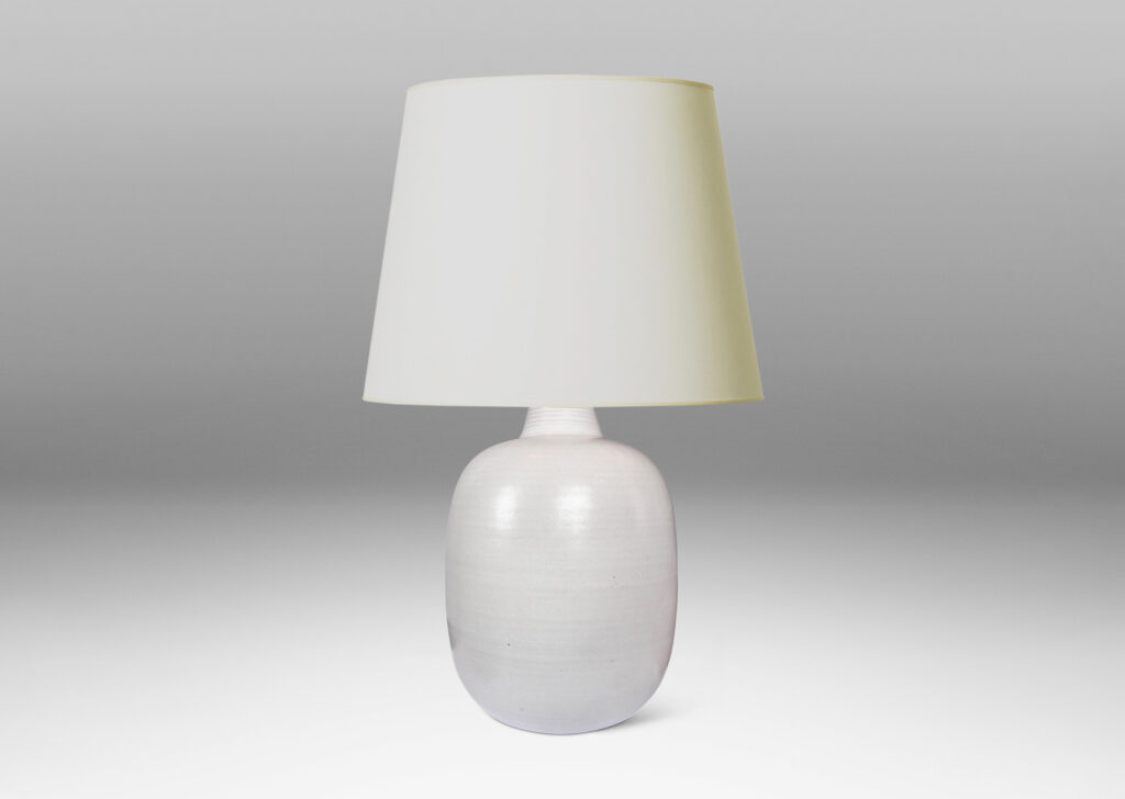 Gallery BAC stout ovoid form glazed in a satin finish white