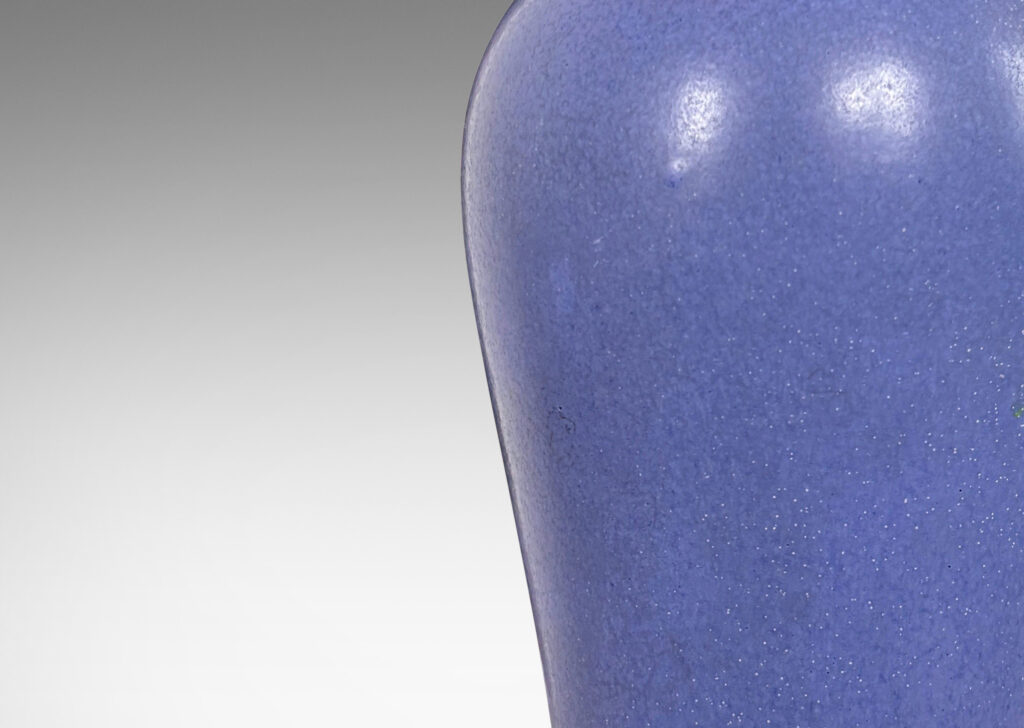 Gallery BAC all swelling form glazed in a cornflower blue