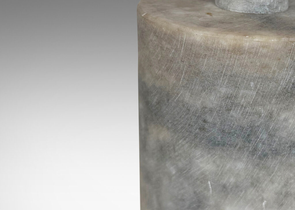 Gallery BAC cylindrical form carved from solid alabaster